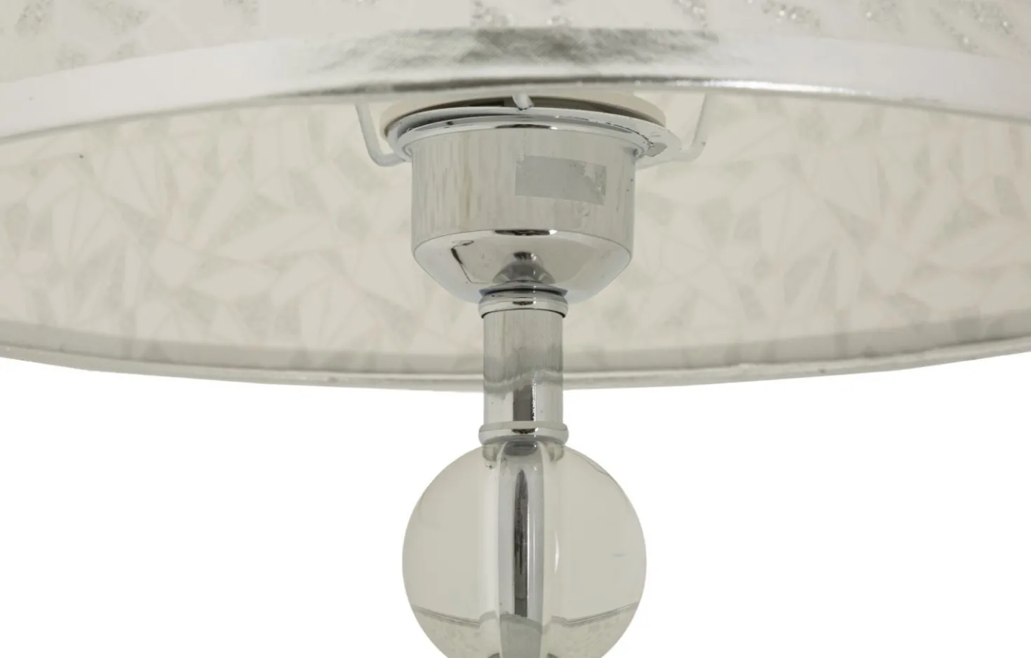 Lampe de table Kody finition brillante abat-jour brodé
