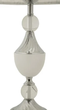 Lampe de table Kody finition brillante abat-jour brodé