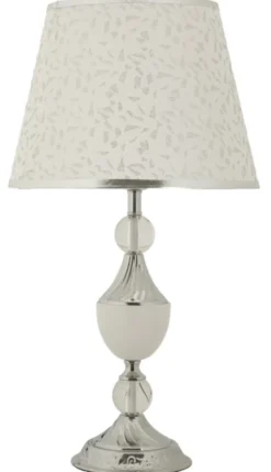 Lampe de table Kody finition brillante abat-jour brodé