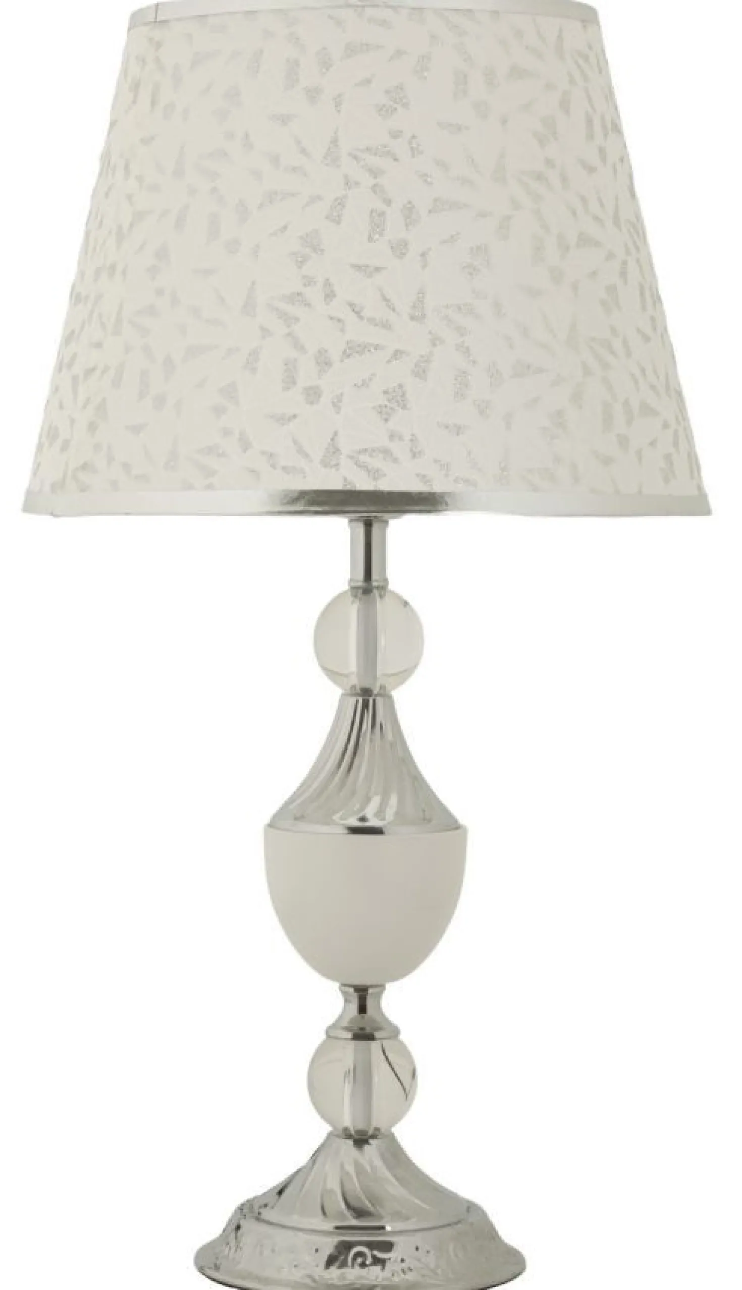 Lampe de table Kody finition brillante abat-jour brodé