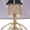 Lampe de table Krista Métal Doré abat-jour Tissu Rose