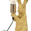 Lampe de table lapin doré