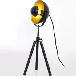 Lampe de table Loxias Noir et Or
