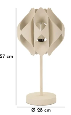 Lampe de table modèle Space Beige