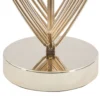 Lampe de table métal doré abat-jour tissu noir