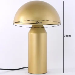 Lampe de table Mushroom Verre Or
