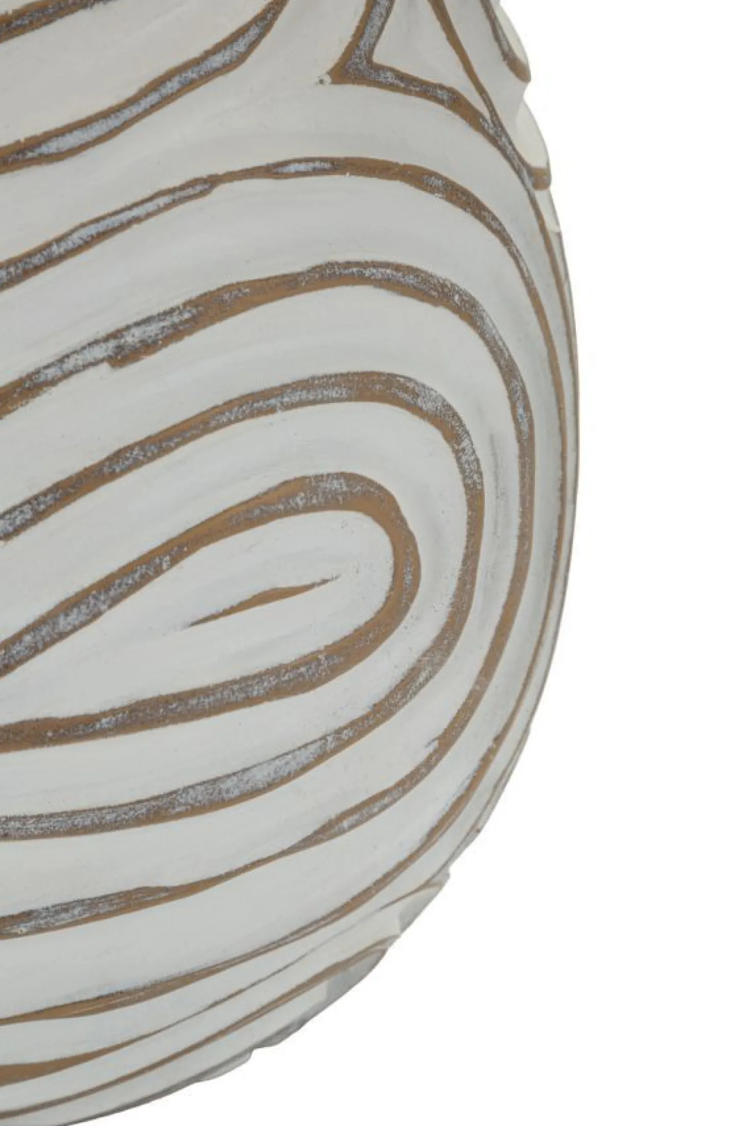 Lampe de table Oblix résine gravée blanche abat-jour tissu gris clair