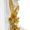 Lampe de table Perroquet résine blanche décorations dorées