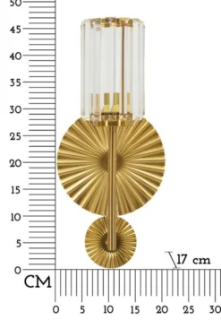 Lampe murale Tirana Verre et Laiton