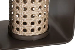 Lanterne métal et bois design 19ème siècle finition multicolore