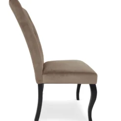Lot de 2 chaises Beata velours Taupe