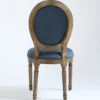 Lot de 20 chaises de style médaillon Louis XVI Tissu Bleu