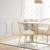 Lot de 2 chaises/fauteuils Eventille Simili Blanc