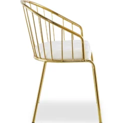 Lot de 2 chaises/fauteuils Eventille Simili Blanc