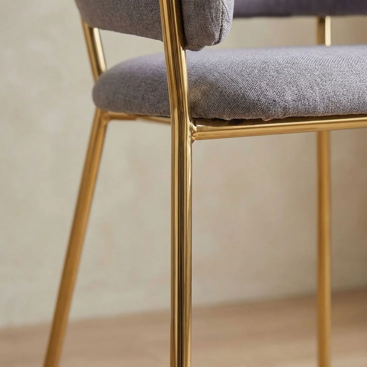 Lot de 2 chaises/fauteuils Ulrick Tissu Gris