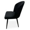 Lot de 2 chaises matelassées coutures verticales Louvenda Velours Noir