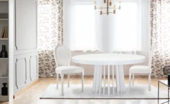 Lot de 2 chaises médaillon Louis XVI Bois massif et Simili (P.U) Blanc