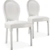 Lot de 20 chaises médaillon Louis XVI Simili (P.U) Blanc