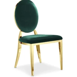 Lot de 2 chaises médaillon Sofia velours Vert
