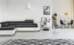 Lot de 2 chaises scandinaves Lalix Blanc & Gris