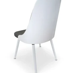 Lot de 2 chaises scandinaves Lalix Blanc & Gris