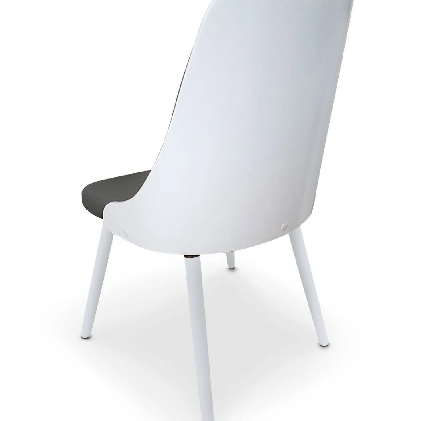 Lot de 2 chaises scandinaves Lalix Blanc & Gris