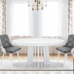 Lot de 2 chaises scandinaves Lalix Blanc & Gris