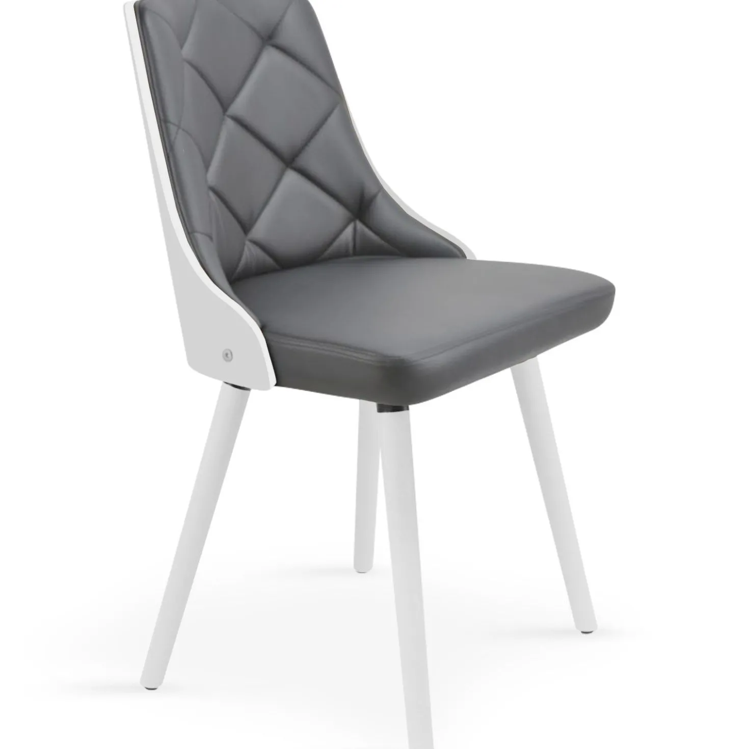 Lot de 2 chaises scandinaves Lalix Blanc & Gris