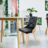 Lot de 2 chaises scandinaves Lalix Chêne Clair & Noir
