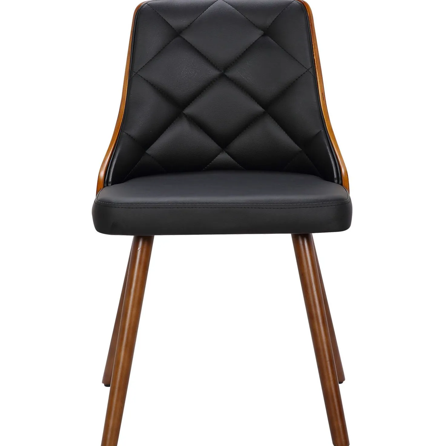 Lot de 8 chaises scandinaves Lalix Bois Noisette et Noir