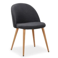 Lot de 2 chaises scandinaves Maury Gris Foncé