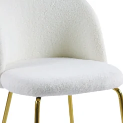 Lot de 6 chaises Spectra Tissu bouclette Crème