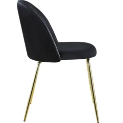 Lot de 2 chaises Spectra Velours Noir
