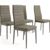 Lot de 4 chaises Stratus Taupe