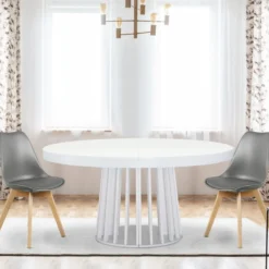 Lot de 2 chaises style scandinave Bovary Gris