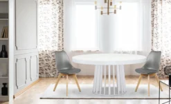Lot de 2 chaises style scandinave Bovary Gris