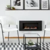 Lot de 4 chaises Tabata Métal Noir et Tissu bouclette Crème