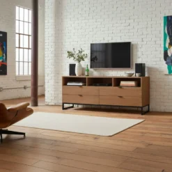 Meuble TV Panara L150cm Bois d'acacia patiné