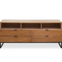 Meuble TV Panara L150cm Bois d'acacia patiné