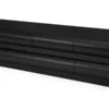 Meuble tv 8 tiroirs arrondis Mezade Bois Noir