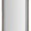 Miroir mural Cloe cadre en bois M.D.F et Tissu Velours Gris
