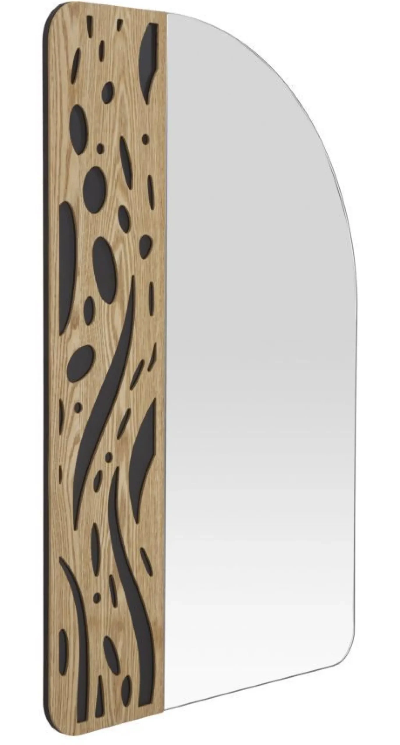 Miroir mural formes douces M.D.F multicolore