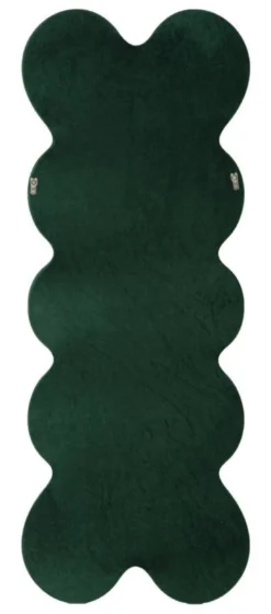 Miroir mural Monica cadre bois Velours Vert