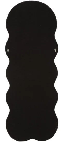 Miroir mural ondulé Teddy Noir
