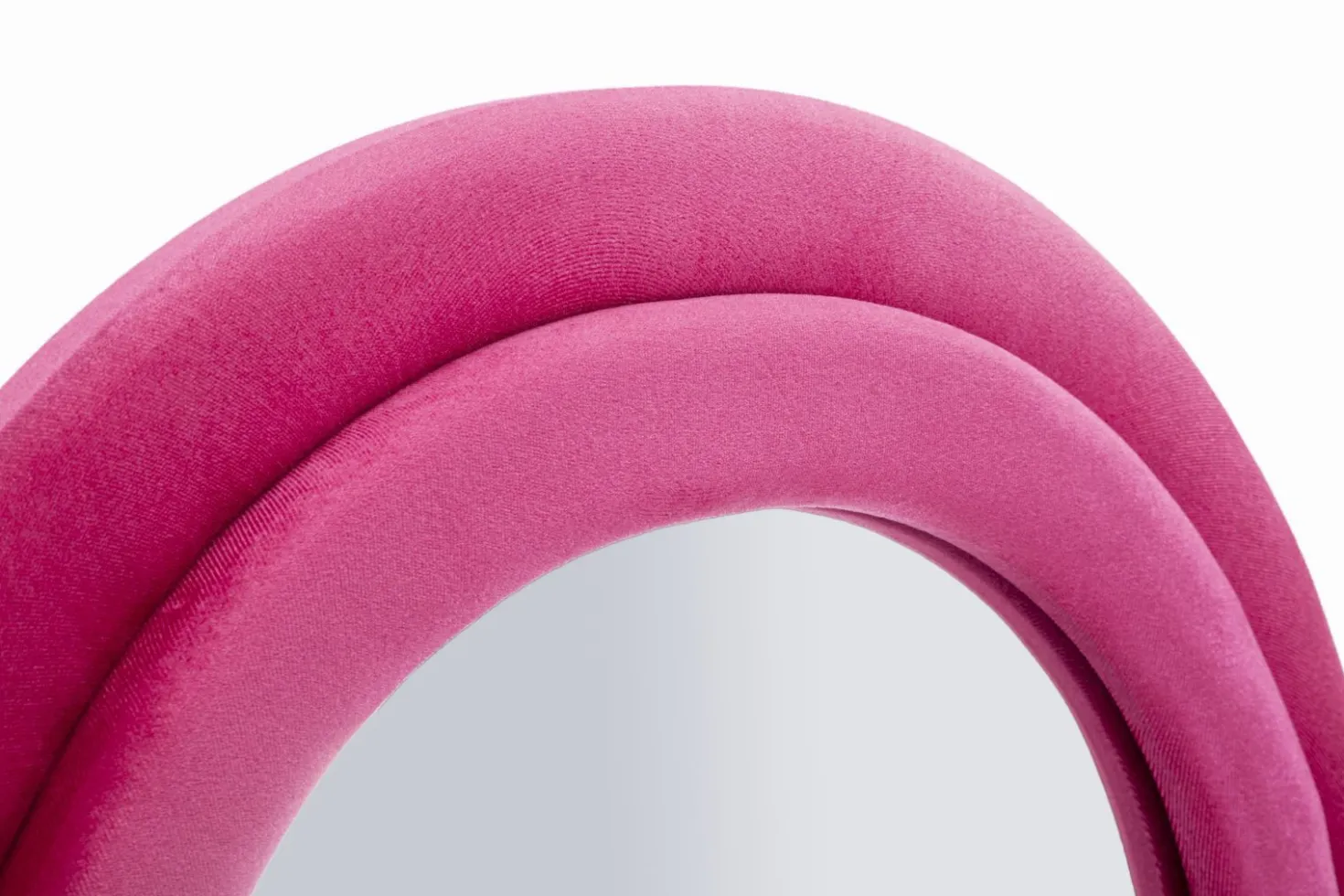 Miroir mural ondulé Velours Fuchsia