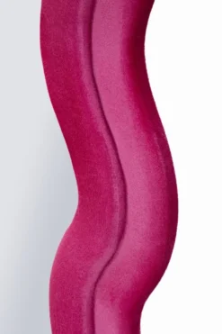 Miroir mural ondulé Velours Fuchsia