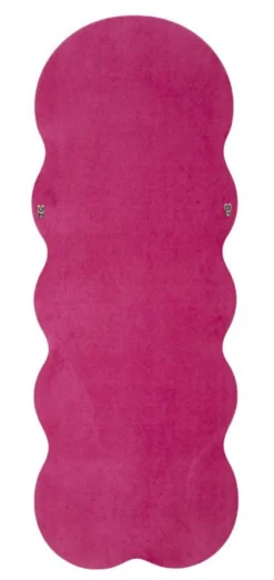 Miroir mural ondulé Velours Fuchsia
