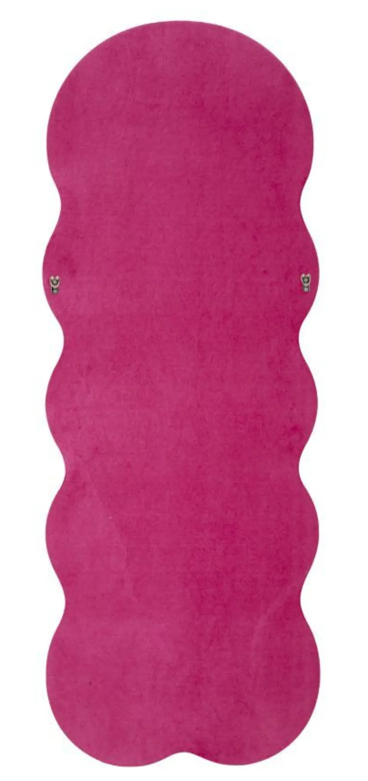 Miroir mural ondulé Velours Fuchsia