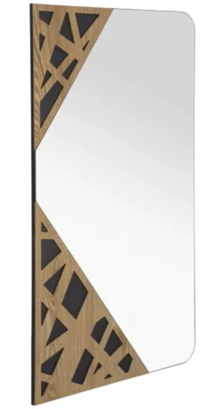 Miroir mural rectangulaire décorations géométriques M.D.F multicolore