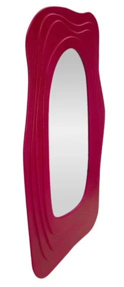 Miroir mural sinueux Dafne M.D.F Fuchsia et Verre